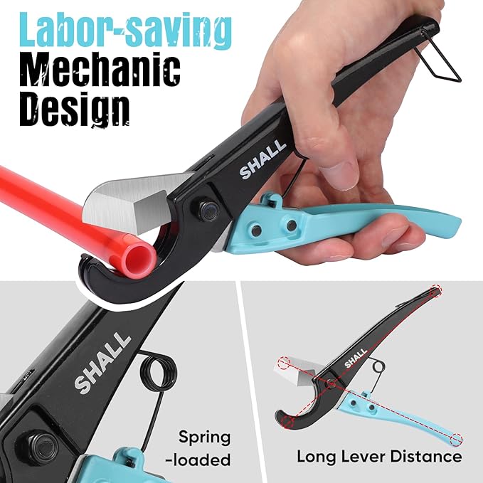 SHALL 2-1/2'' PVC Pipe Cutter & PEX Pipe Cutter Set
