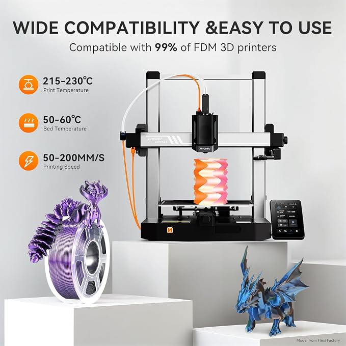 TECBEARS 10KG Silk PLA Filament Bundle - Dual & Triple Color Silk PLA, 1kg x 10 Pack