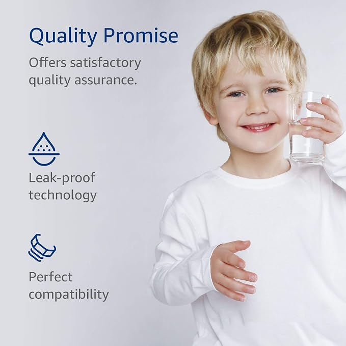 AQUA CREST FQSLF, FQSVF NSF/ANSI 401 Certified, Replacement for GE FQSLF, FQSVF, FQSVN, FQROPF, GXSV65R, Reduces PFAS, PFOA/PFOS (4 Pack)
