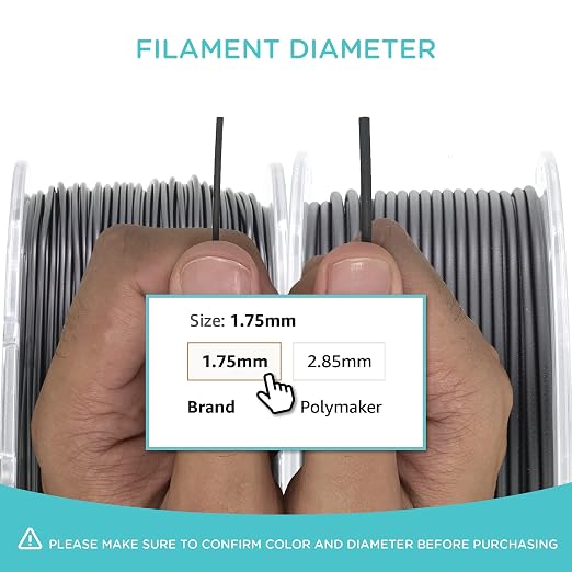 Polymaker PC Filament 1.75mm, Clear Polycarbonate Filament 1.75mm 1kg Cardboard Spool - PolyLite Transparent PC Filament, Strong & Tough & Heat Resistant 1.75mm 3D Printer Polycarbonate Filament