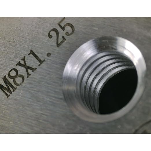 Tools Thread Ring Gauge M8-1.25 6g, for External Thread with NOT GO Side and GO Side,Two Piece