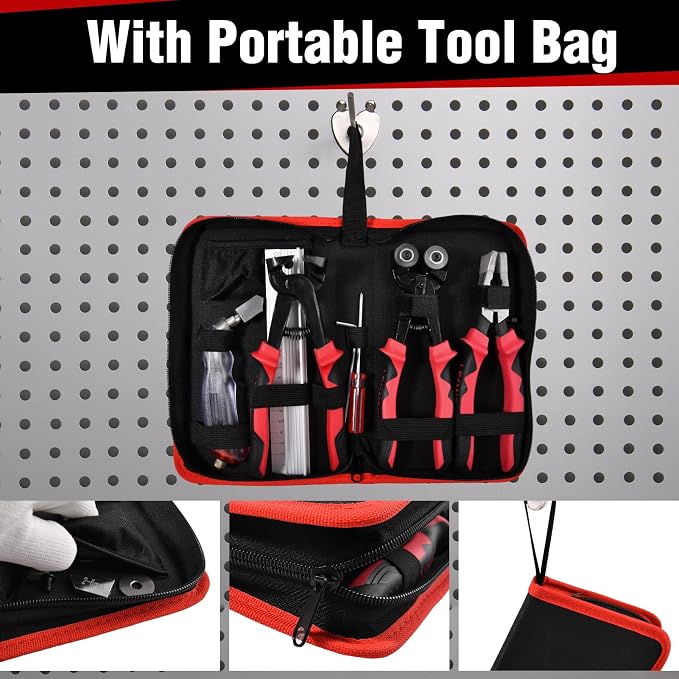 10-Piece Glass Cutting Tool Set, Wheeled Mosaic Nipper, Glass Running Pliers with Curved Jaws, Ceramic Tile Nipper, Glasses Cutter Kit for Stained Glasses, Tiles, Mosaic, Mirrors Cutting