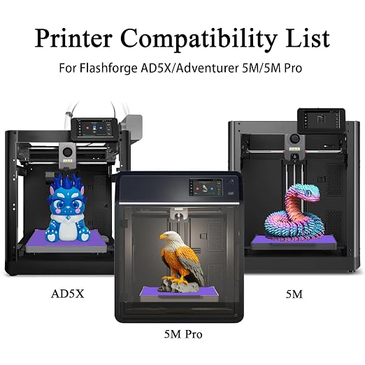 HzdaDeve Cool Plate for AD5X/5M/5M Pro Low Temperature Cold Build Plate No Heating No Glue Double Sided Smooth Board Sheet Bed PEI Heated Bed Spring Steel Platform for Flashforge 3D Printer (Purple)