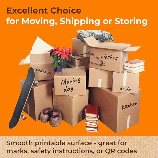 Exrta Large Shipping & Moving Boxes 36"L x 12"W x 12"H (15-Pack) - Extra Strength 200 lb vs Regular - USA-Made Corrugated Packing Boxes for Moving - Easy-to-Recycle Cardboard Box by IDL Packaging -