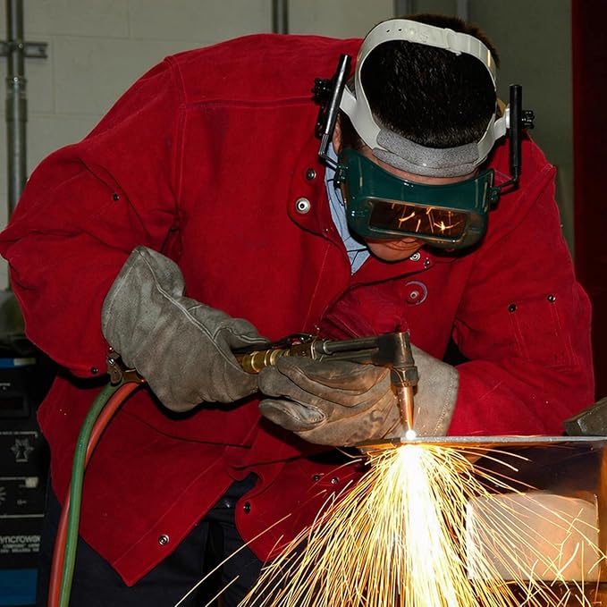 RX WELD Medium Duty Oxy Acetylene Torch Kit - Cutting, Welding, Brazing with Heating Nozzle (6-MFA-1) & Check Valves