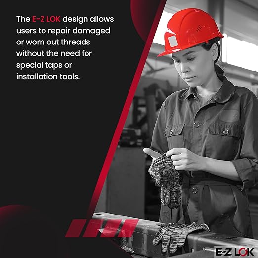 E-Z LOK Knife Threaded Insert for Hard-Wood, Brass Thread Inserts 1/4-28 Internal Threads, 0.500" Length Pack of 25