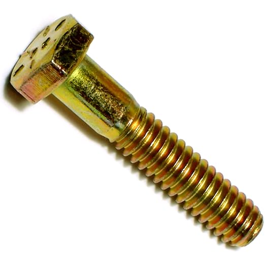 Hard-to-Find Fastener Grade 8 Hex Cap Coarse Large Bolts, Midwest Assortment Refill, Steel Hex Bolts for Construction, Home Improvement, 1/4-20 x 1-1/4 - Inch, Pack of 10
