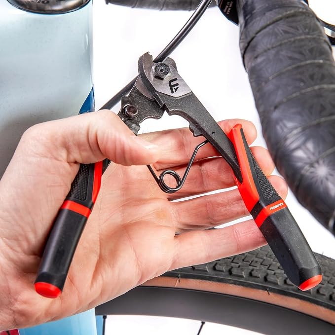 FEEDBACK SPORTS | Cable & Housing Cutter 2.0 | Dual-Zone Bicycle Cable Cutter with Crimper, Pick Tool & Locking Grip | Cuts 2mm Cables & 6mm Housing Cleanly