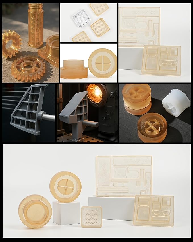 Inslogic High Temp 3D Printer Resin, Functional Resin 405nm DLP LCD UV-Curing Photopolymer Resin for Prototyping, Ducting, High Precision Printing,1KG Grey