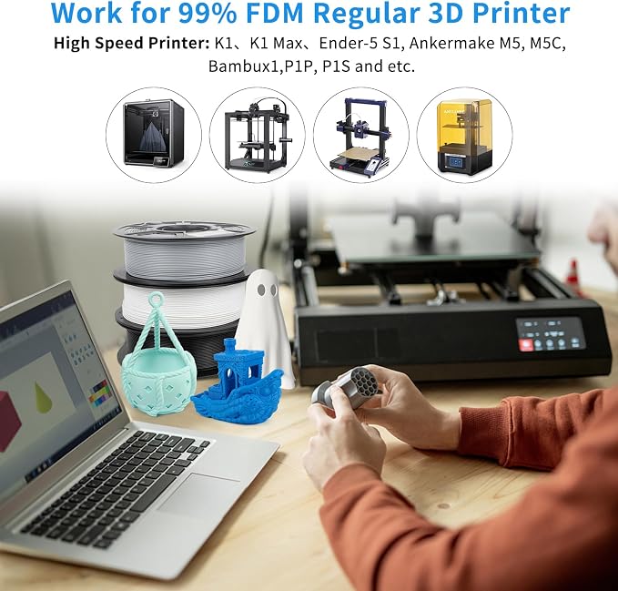 iSANMATE Rapid PLA Plus Filament 1.75mm, Blue 3D Printer Filament, Fast Printing Speed PLA, Dimensional Accuracy ±0.02mm, 1kg/Spool