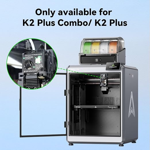 Creality K2 Plus Extruder Front Cover, Original Official K2/ K2 Pro Extruder Kit, Support 1.75mm Filament Extruded, K2 Plus Combo Extruder Assembly for Smooth and Precise Feed, Durable 3D Printer Part