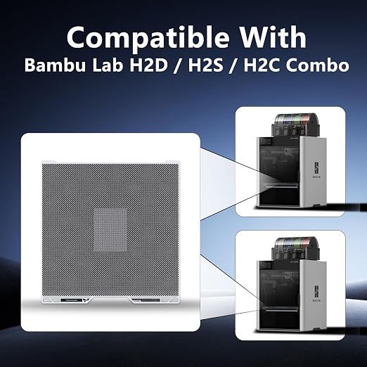 Vision Encoder Plate for Bambu Lab H2S/H2D/H2C 3D Printer,Sub-50µm Motion Accuracy,Injection-Mold-Level Dimensional Precision,Calibration Before Printing Detailed Miniatures or Large Engineering Parts