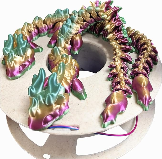 RepRapper Candy Rainbow PLA Filament, Shiny Multicolor Silk PLA 1.75 mm Filament (+-0.03 mm), Sparkle Fast Change Multi-color1 kg 3D Printer Filament for 3D Printer