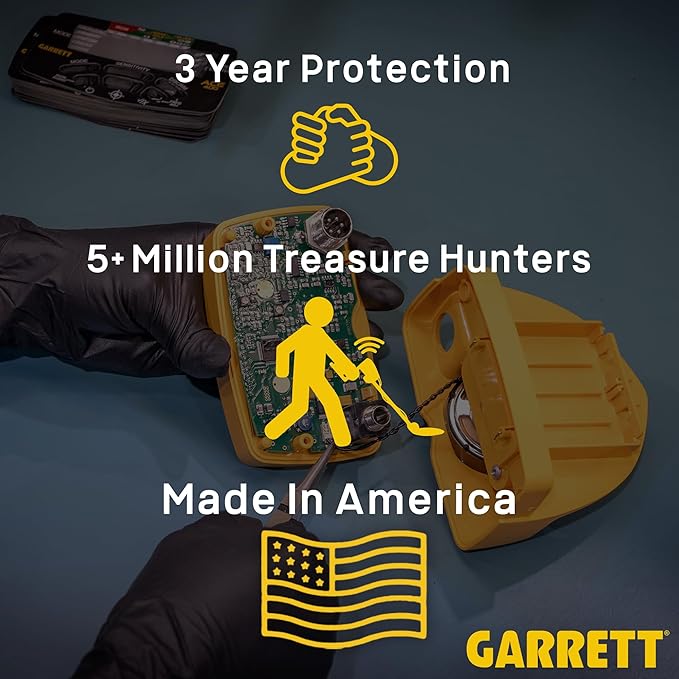 Garrett Pro-Pointer II Metal Detector Pinpointer – 360° Detection, LED Flashlight, Waterproof Tip, Lost Alarm, Includes Camo Finds Pouch