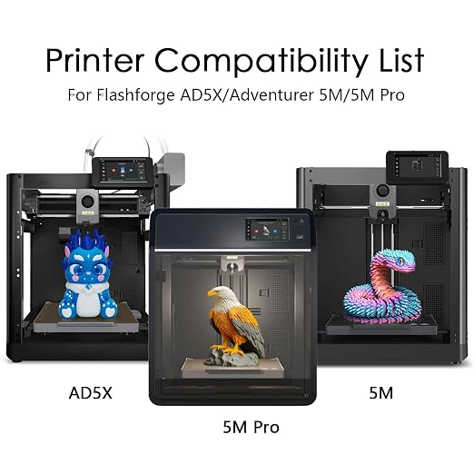 HzdaDeve Upgraded Cool Plate with Handle for AD5X/5M/5M Pro Cold Low Temperature Build Plate Double Sided Smooth Board Sheet Bed PEI Platform for FLASHFORGE 3D Printer (No Heating/No Glue Required)