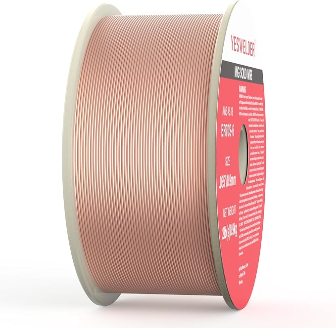 YESWELDER ER70S-6 MIG Wire, Solid Carbon Steel .035-Inch Diameter 2-Pound, High Feedability Strong ABS Plastic Spool Welding Wire