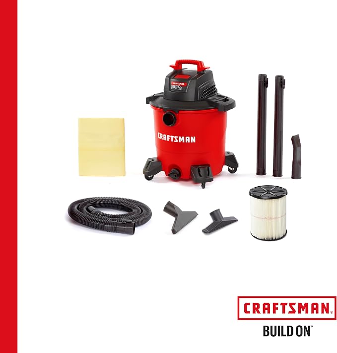 CRAFTSMAN CMXEVBE18690 9 Gallon 4.25 Peak HP Wet Dry Shop Vacuum
