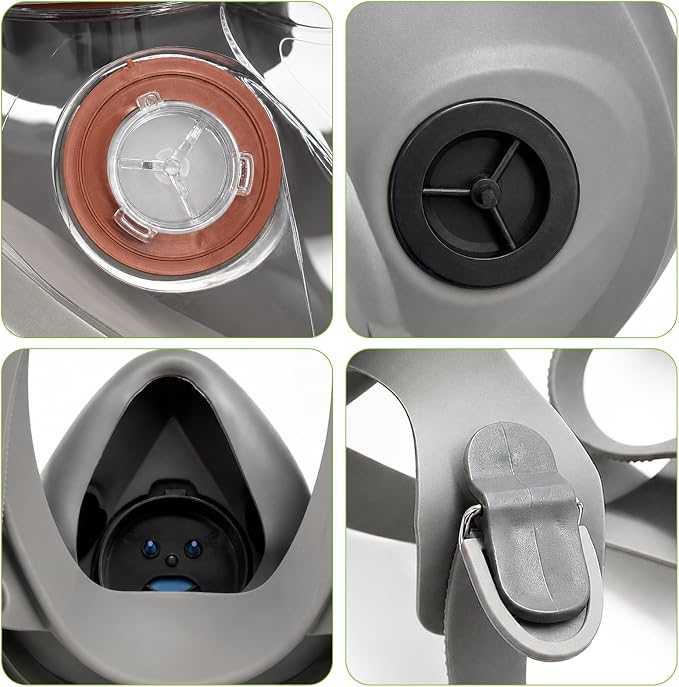 Full Face Protective Cover Mask Assembly and Replacement Lens Shield Parts System, Compatible with 6000 6800 Series
