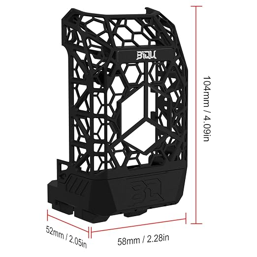BIQU Panda Jetpack Nylon Printhead Front Cover + Cooling Fan Duct for Bambu-Lab P1/X1 3D Printers, Lightweight High Positioning Accuracy Fully Suitable for Panda Revo/Flow
