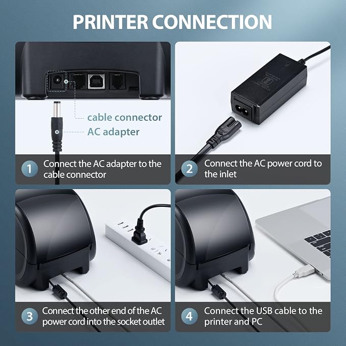 iDPRT SP310 Thermal Label Printer, Label Maker Fits 1"-3.35" Width | For Generic Thermal Labels, Fast 80ppm, For Small Business Mailing, Barcodes, Inventory, Office Organizing, Win/Mac/Linux