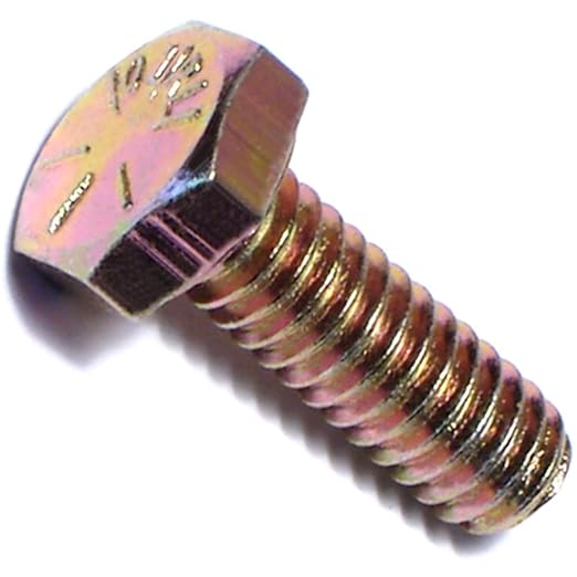 Hard-To-Find Fastener Grade 8 Hex Cap Coarse Large Bolts, Midwest Assortment Refill, Steel Hex Bolts for Construction, Home Improvement , 1/4-20 x 3/4 - Inch, Pack of 10