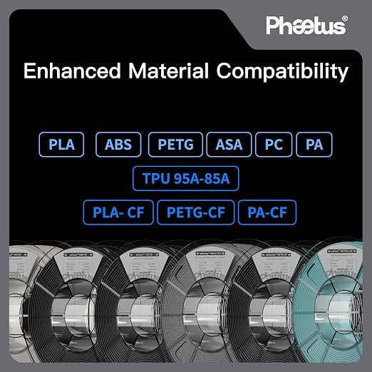 Phaetus DXC1 Extruder for Creality K1 Series | Dual-gear no-slip, 60% less wear; RNC 3x life, adapts all filaments, runout auto-pause, clog-free cooling