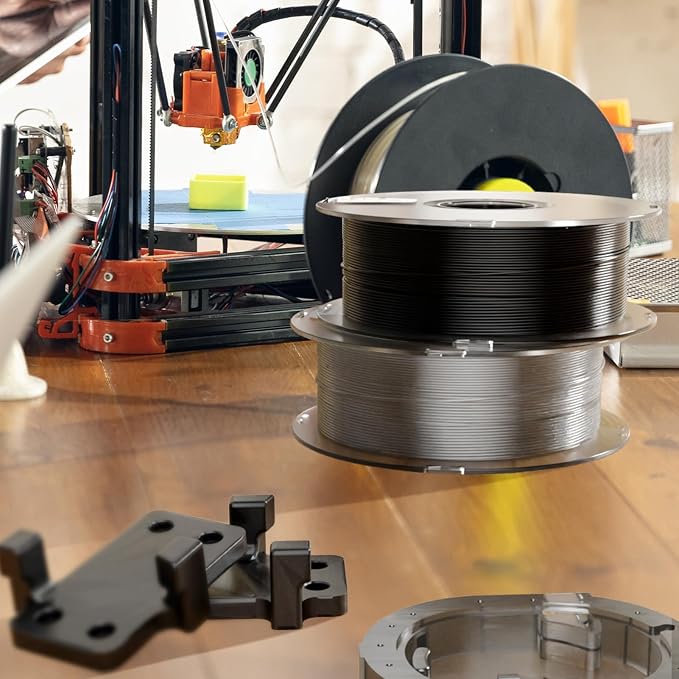kexcelled PC Filament 1.75mm 1kg,Black Polycarbonate Filament 1.75 with Strong Tough and Heat Resistant,PC 3D Printer Filament Dimensional Accuracy +/- 0.03mm