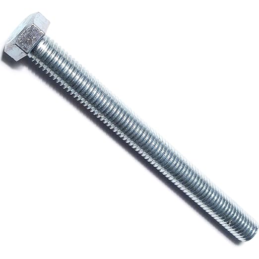 Hard to Find Fastener Tap Hex Bolts, Durable Corrosion-Resistant Steel Hex Head Bolt for Home Improvement, DIY, Construction, 1/2-13 x 5-1/2, Pack of 25