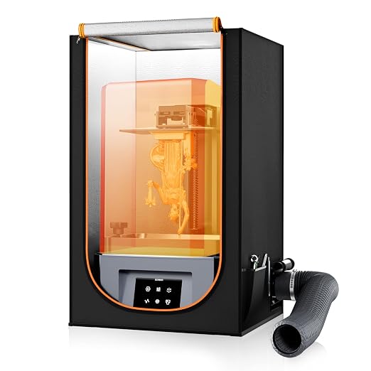 Multifunctional Resin 3D Printer Enclosure with Ventilation Filter, High Quality 3D Printer Vented Enclosure Tent Cover Eliminate Odors Compatible with Anycubic Elegoo Series LCD Resin UV 3D Printer