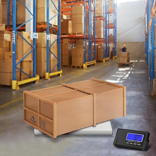 THINKSCALE 440lbs/10g Shipping Scale, Wireless LCD Displays, Heavy Duty Weight Scale Postal Scale, Stainless Steel Large Platform, Scale for Packages, Luggage Scale