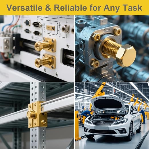 988pcs Grade 8.8 Metric Bolt Assortment, M4 M5 M6 M8 Heavy Duty Bolts and Nuts Kit, Yellow Zinc Plated, Length from 12-30mm