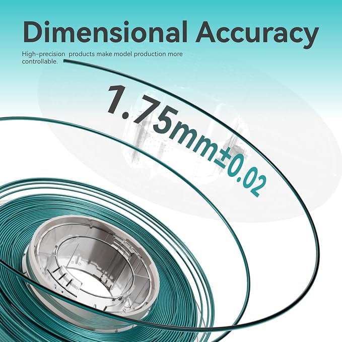 Chitu Systems Conjure Silk PLA 3D Printer Filament, 2KG Spool (4.4lbs), 1.75mm Dual Color Filament, Dimensional Accuracy +/-0.02mm, Silk 3D Printing Filament Bundle, (Black Dark Green 2-Pack)