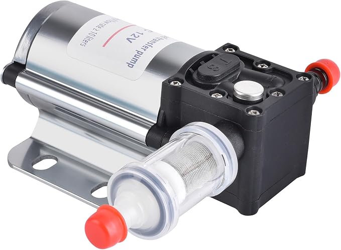 Fuel Transfer Pump Kits, 12 Volt Electric Fuel Transfer Pumps, High Efficiency Self-priming Pumps for Pumping Gasoline, Diesel, Kerosene, Water and Liquids