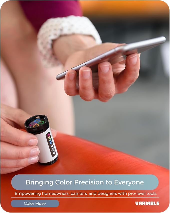 COLOR MUSE Colorimeter - Mobile Color Matching Tool - Instantly identify closest matching paint colors, products, and digital color values