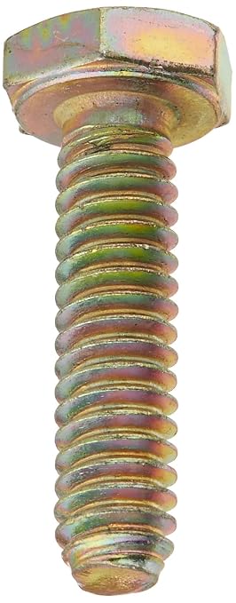 Hard-to-Find Fastener Grade 8 Hex Cap Coarse Large Bolts, Midwest Assortment Refill, Steel Hex Bolts for Construction, Home Improvement, 1/4-20 x 1 - Inch, Pack of 10