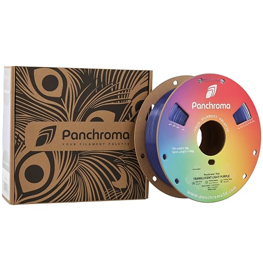 Polymaker Panchroma Translucent PLA Filament 1.75mm, 1kg, Light Purple | Neatly Wound, Semi Transparent PLA, Easy Print & Smooth Feeding, Compatible with Bambu Lab & Most 3D Printers