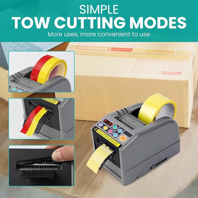 Ribbon Cutting Machine, Advanced 999mm Cut Length, Perfect for Shipping, Gift Wrapping, Schools, Restaurants, Businesses, & Home Use, Black