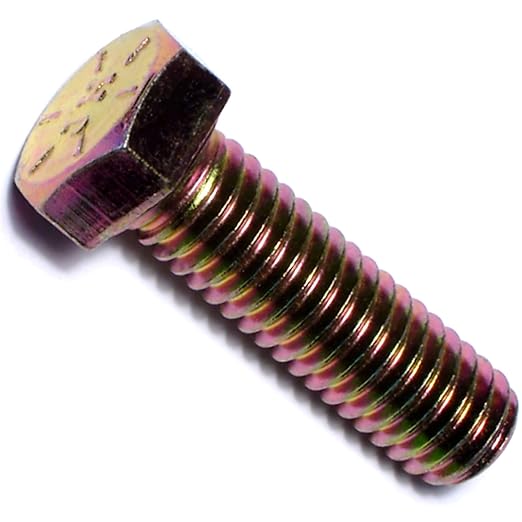 Hard-to-Find Fastener Grade 8 Hex Cap Coarse Large Bolts, Midwest Assortment Refill, Steel Hex Bolts for Construction, Home Improvement, 3/8-16 x 1-1/4 - Inch, Pack of 8
