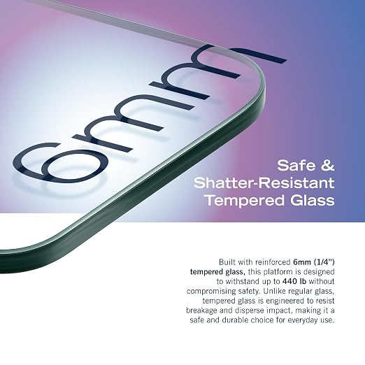 Nautica Smart Scale for Body Weight – BMI, Body Fat, Muscle Mass – 12 Metrics, Bluetooth App, ITO Technology, Hidden LED Display, 440lb Capacity – Body Tracker