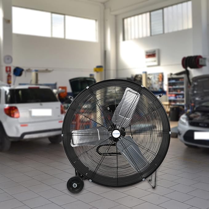 BILT HARD 13000 CFM 30" High Velocity Drum Fan, 2-Speed Heavy Duty Industrial Shop Fan for Commercial, Garage, Warehouse, Workshop, Factory and Basement- UL Listed