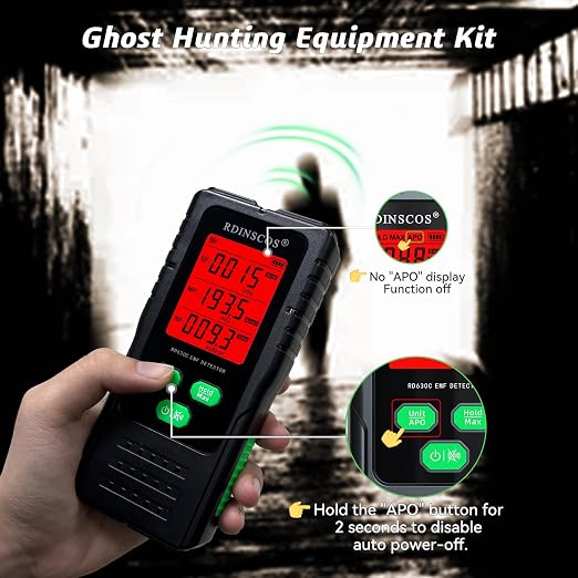 EMF Detector 3-in-1 Electromagnetic Radiation Meter Ideal for Non-Professional Users | AC Magnetic, AC Electric & Microwave Fields, Handheld EMF Reader, For Home, Office & Smart Meters