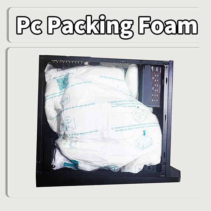 16 Pcs Expanding Packing Foam, Protective Packaging Foam for Shipping Fragile Items, Protects PC, Electronics, Glassware, Pottery & Irregular Shapes, 14”x16”