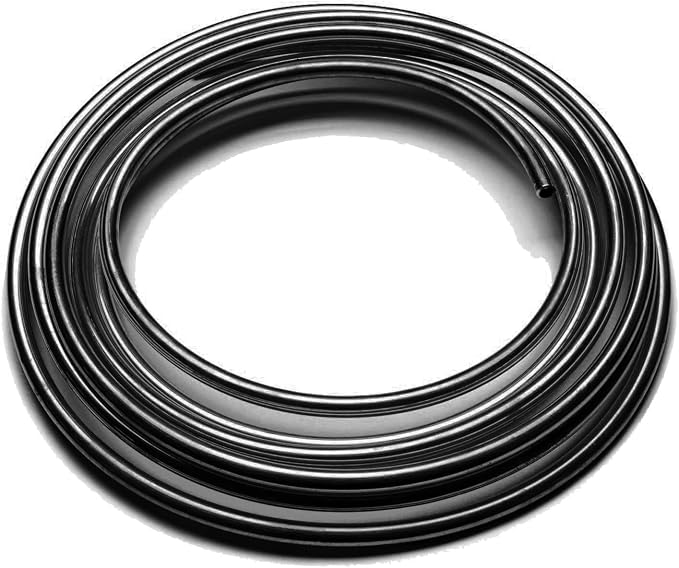 MuHize Brake Line Tubing Kit 1/4 inch 25 Ft. with 16 Fittings - Rust-Proof PVF Coated Steel Roll - Flexible Fuel & Transmission Line for Cars, Trucks, SUV - Fits Ford, Chevy, Dodge, Honda