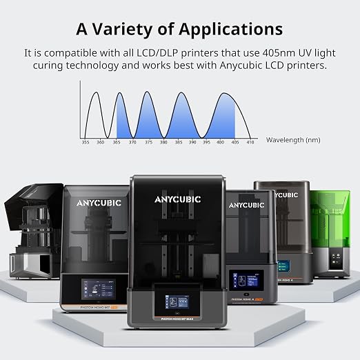 ANYCUBIC ABS-Like Resin 3.0, Upgraded 14K 3D Printer Resin with Enhanced Strength and Toughness, High Precision, Low Odor, Wide Compatibility for All LCD Resin 3D Printers (Beige, 1kg)