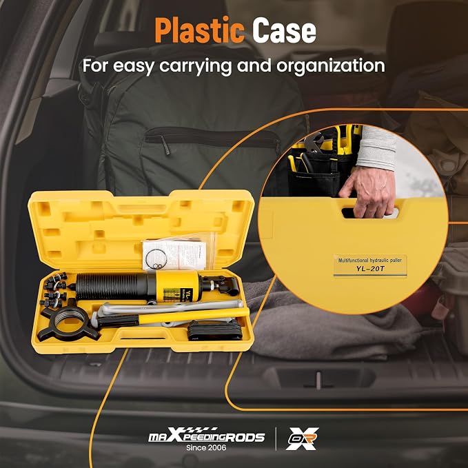 maXpeedingrods 20T Hydraulic Gear Puller, Hydraulic Wheel Bearing Puller Kit, 2 or 3 Jaws Puller, Bearing Hub Separator, Heavy Duty Hydraulic Puller Separator Tool