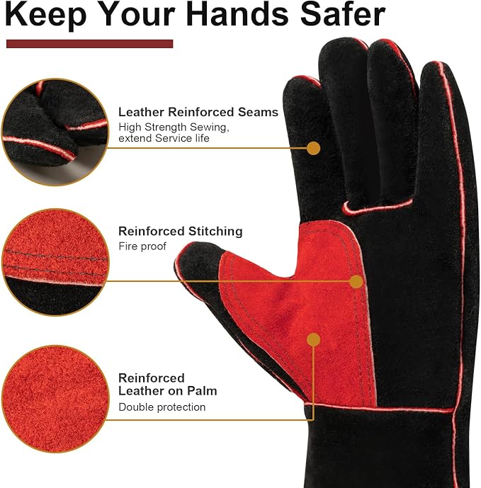ARCCAPTAIN 140A Handheld Welder with FR 16inches Gloves