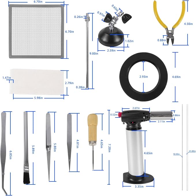 Standard Jewelry Soldering Kit with Silver Solder Wire & Butane Torch Kit for Jewelry Making Project & DIY Projects