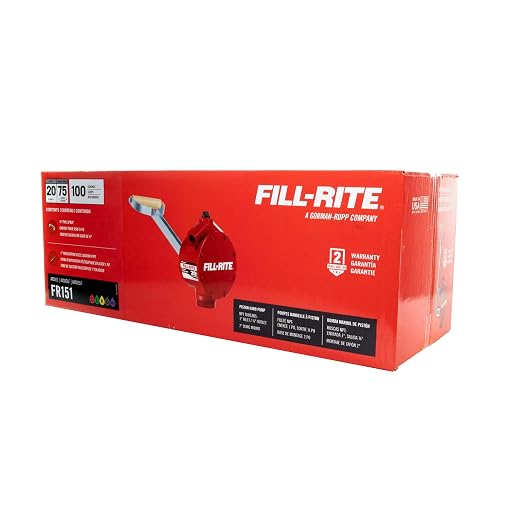 Fill-Rite FR151 Piston Hand Pump with Suction Tube and Pail Spout