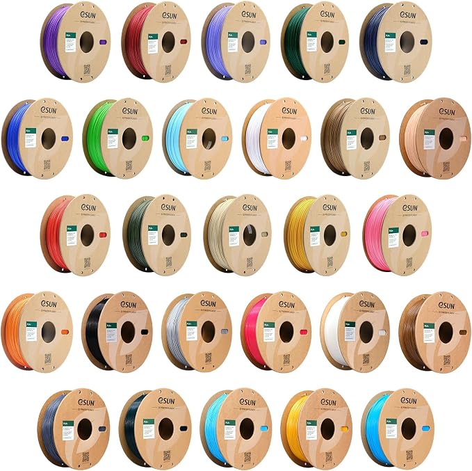 eSUN PLA+ Filament 1.75mm, 3D Printer Filament PLA Plus, Dimensional Accuracy +/- 0.03mm, 1KG Spool (2.2 LBS) 3D Printing Filament for 3D Printers, Yellow