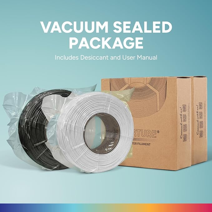 OVERTURE 2KG Bundle High Speed PLA Filament Refill 1.75mm 3D Printer Filament, 2 Pack 1kg (2.2lb) Refilament for Bambu Lab Reusable Spool, Fit Most FDM 3D Printers (Red+Blue)